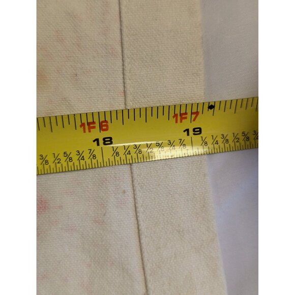 Floral Cotton Placemats Set Of 4 Sur La Table 19" x 13" Rectangle White & Coral - Picture 8 of 9